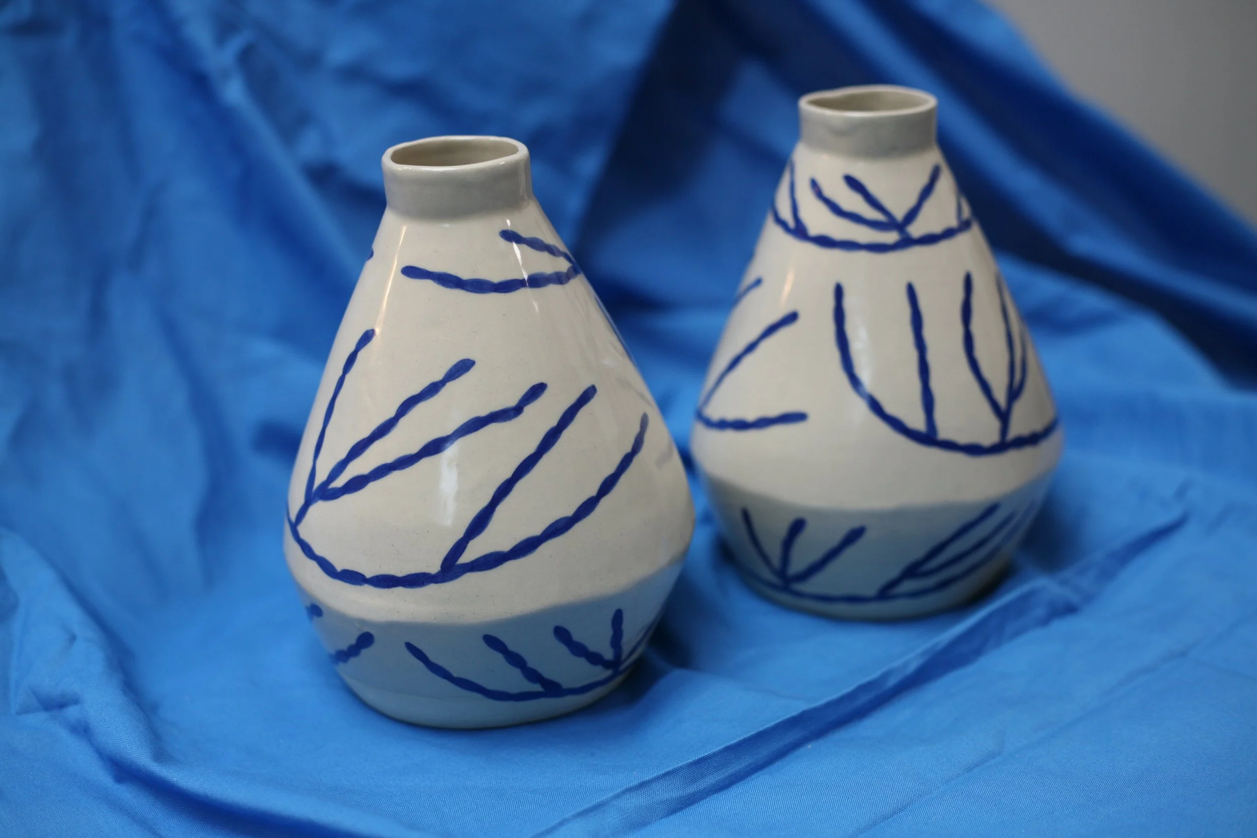 Coral diamond vase - midi - Preorder — Sophie Alda Studio